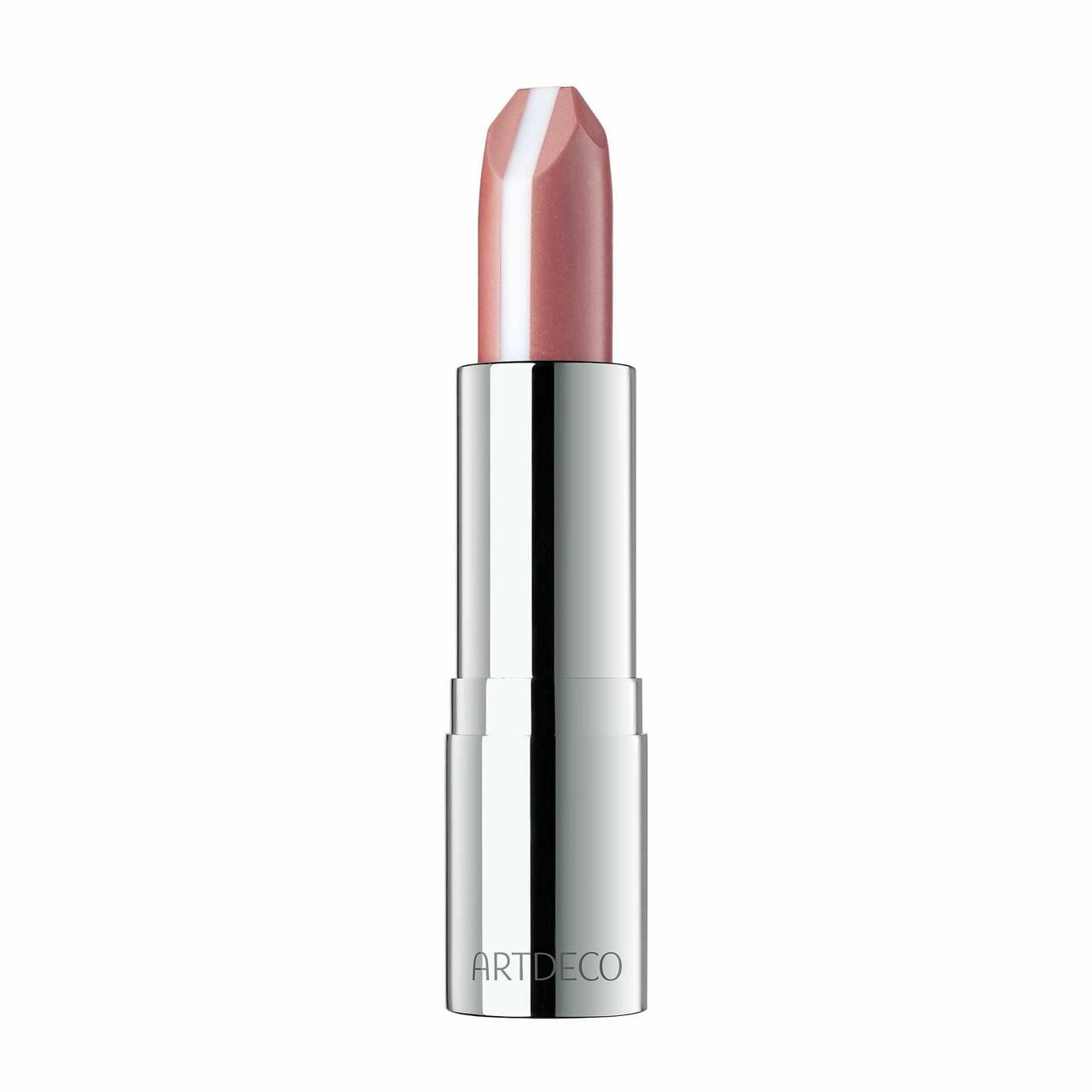 Rouge à lèvres dans un étui argenté. Marque ARTDECO visible.