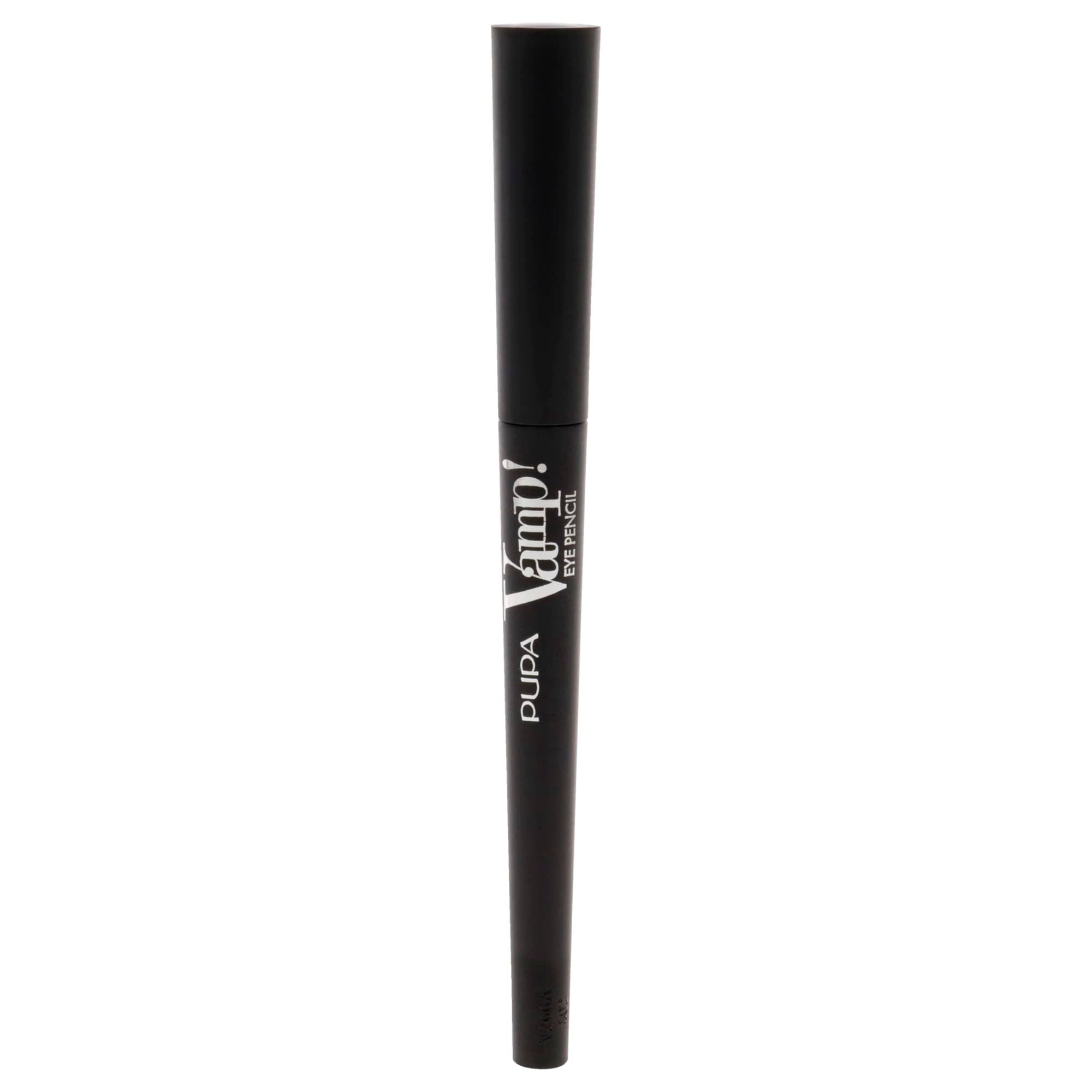 Zwart oogpotlood met witte tekst Pupa Vamp! Eye Pencil.