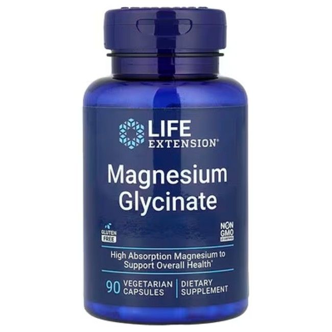 Life Extension Magnesium Glycinate, 90 capsules végétariennes.