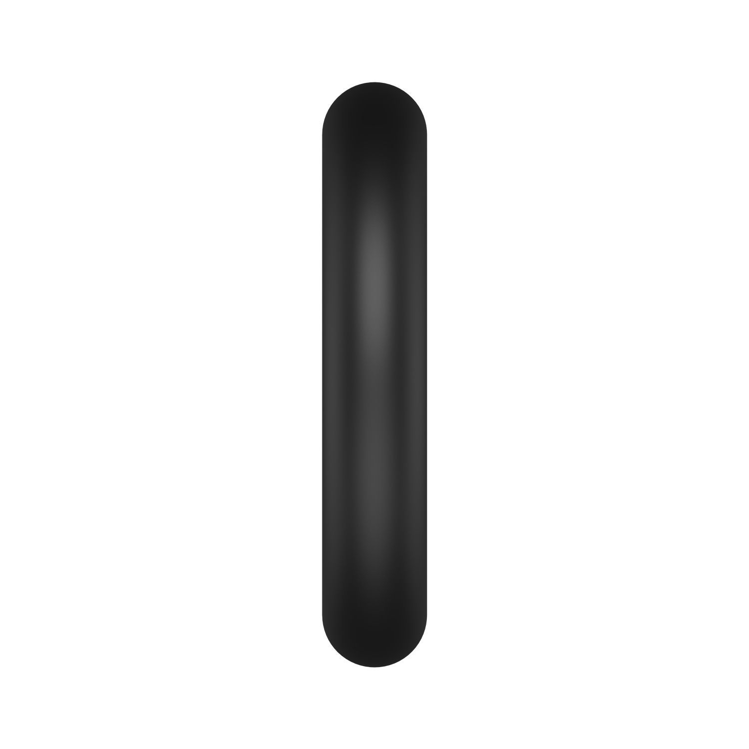 Anneau pénien cylindrique noir en silicone.
