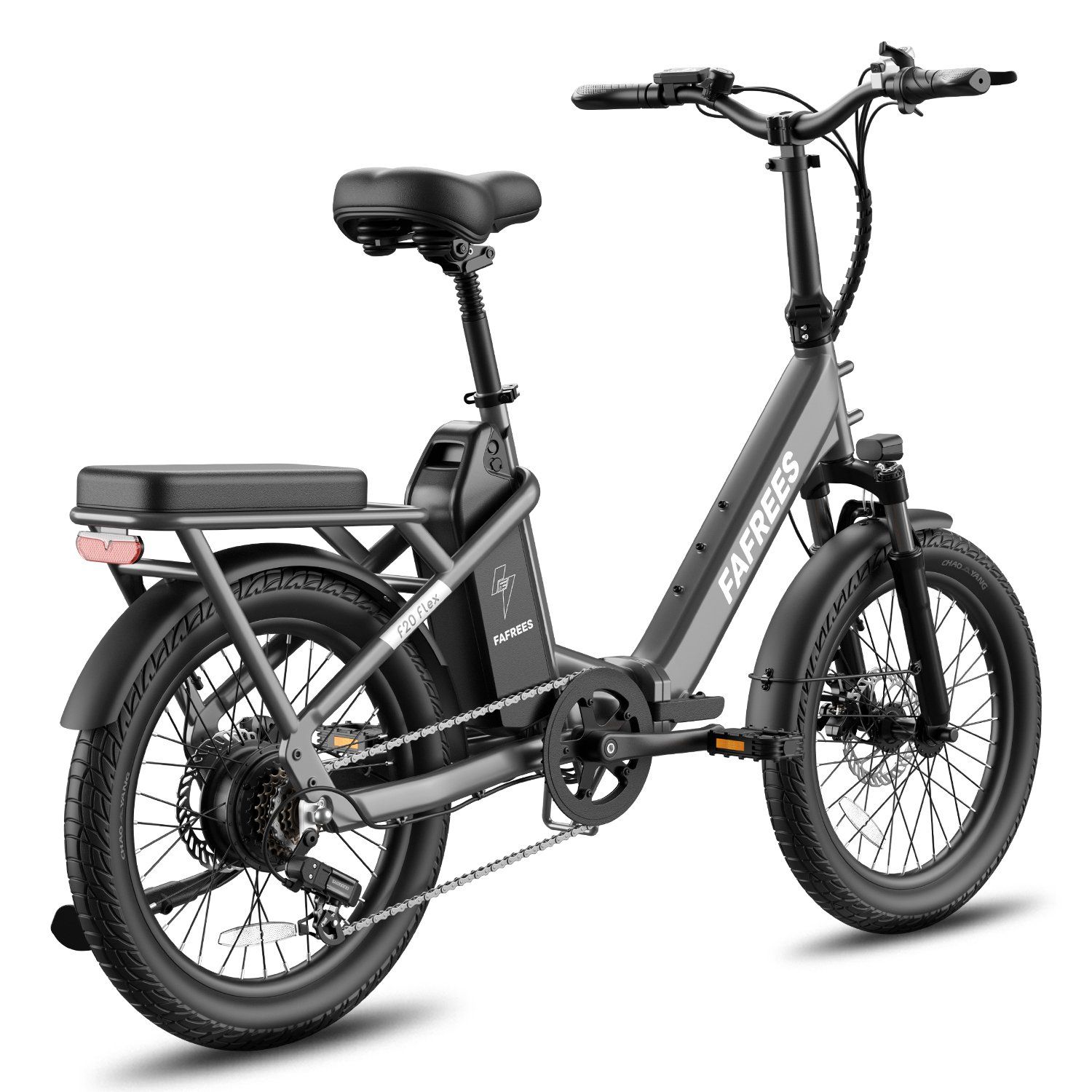FAFREES F20 Flex Vélo électrique pliant, batterie amovible 25 Ah, 7 vitesses