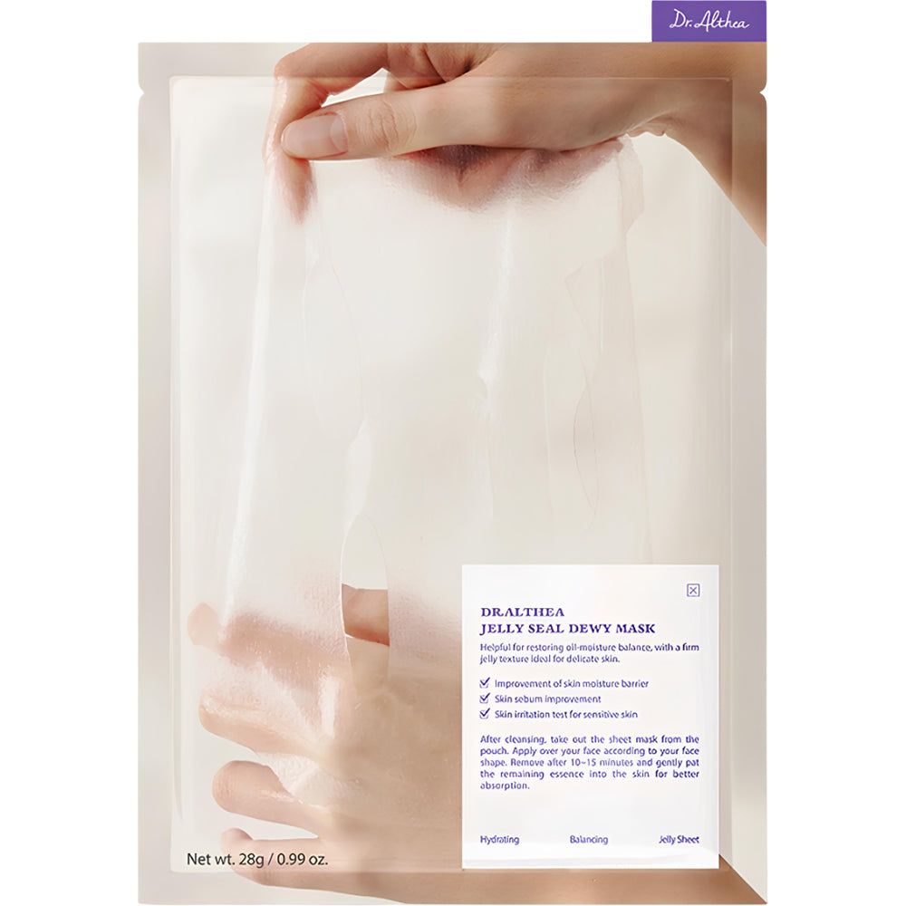 Verpakking van een sheetmasker met productinformatie en gebruiksinstructies.