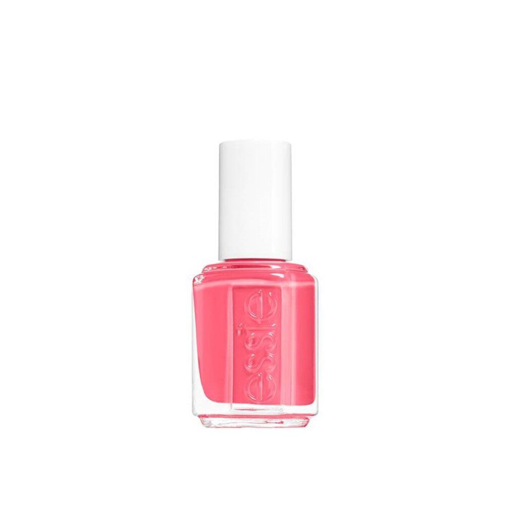 Essie nagellakflesje in de kleur Cute As A Button, levendig koraalroze.