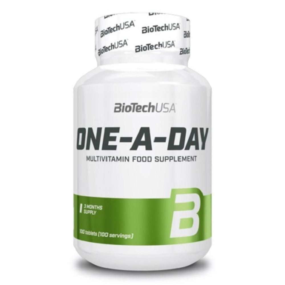 BiotechUSA ONE-A-DAY Complément alimentaire multivitaminé, 100 comprimés.