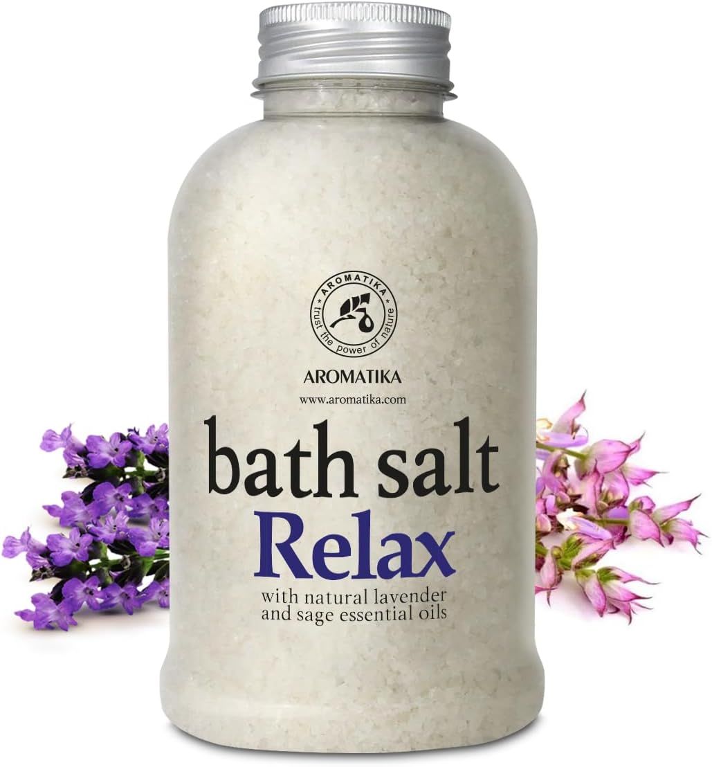 AROMATIKA Sel de bain Relax avec lavande et sauge.