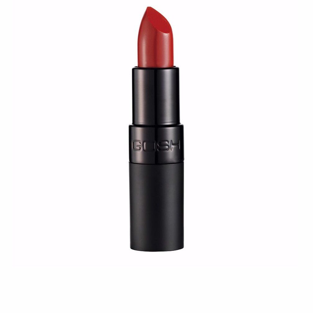 Rode lipstick in zwarte huls. Merk GOSH zichtbaar.